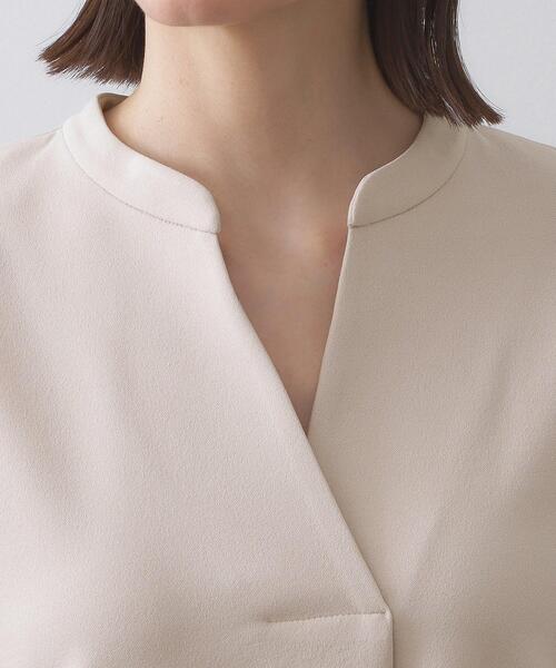 OPAQUE.CLIP（オペークドットクリップ）の「スキッパートップス【吸水速乾/UVケア/洗濯機OK】（Tシャツ/カットソー・レディース・ホワイト/ブラック/ネイビー/ライトベージュ・36/40/42/38）」の19枚目の写真