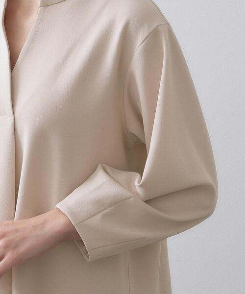 OPAQUE.CLIP（オペークドットクリップ）の「スキッパートップス【吸水速乾/UVケア/洗濯機OK】（Tシャツ/カットソー・レディース・ホワイト/ブラック/ネイビー/ライトベージュ・36/40/42/38）」の21枚目の写真