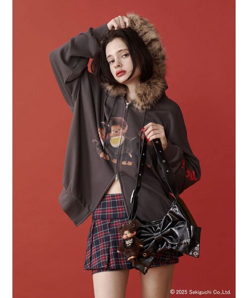 jouetie（ジュエティ）の「【monchhichi×jouetie】ファードッキングZIP