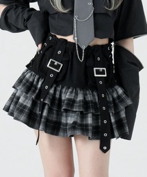 ベルトポケットフリルスカート