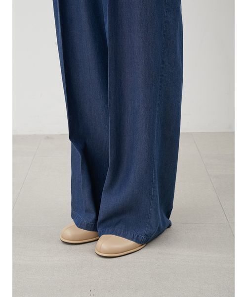 Mila Owen（ミラオーウェン）の「ウエストゴムシャツオールインワン（つなぎ/オールインワン・レディース・ベージュ/インディゴブルー/ブラック・0/1）」の12枚目の写真