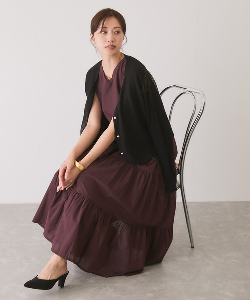 Jayro（ジャイロ）の「メッシュカーディガン（カーディガン/ボレロ・レディース・ブラック/ホワイト系その他/グリーン・FREE）」の11枚目の写真