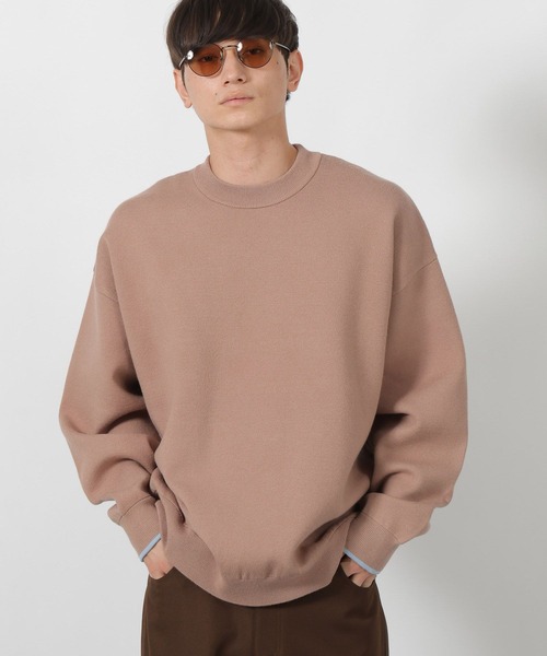 LAKOLE（ラコレ）の「セッケツ配色ニットプルオーバー / 580300（ニット/セーター・メンズ・グリーン/オレンジ/ベージュ/ネイビー・LARGE/MEDIUM）」の3枚目の写真