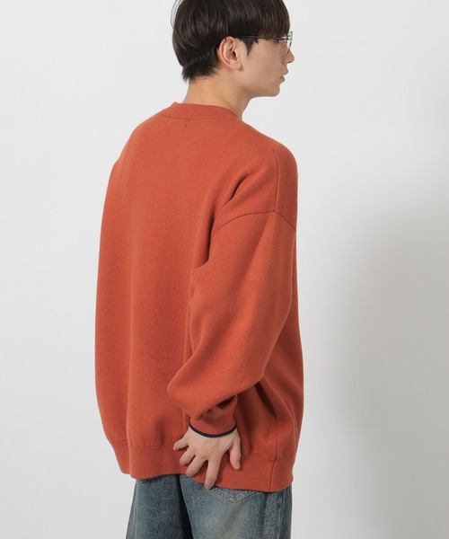 LAKOLE（ラコレ）の「セッケツ配色ニットプルオーバー / 580300（ニット/セーター・メンズ・グリーン/オレンジ/ベージュ/ネイビー・LARGE/MEDIUM）」の12枚目の写真