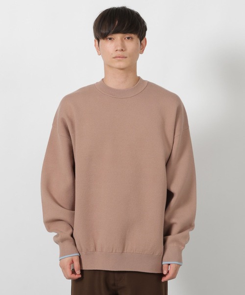 LAKOLE（ラコレ）の「セッケツ配色ニットプルオーバー / 580300（ニット/セーター・メンズ・グリーン/オレンジ/ベージュ/ネイビー・LARGE/MEDIUM）」の13枚目の写真