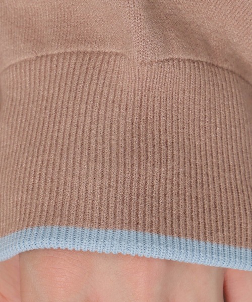 LAKOLE（ラコレ）の「セッケツ配色ニットプルオーバー / 580300（ニット/セーター・メンズ・グリーン/オレンジ/ベージュ/ネイビー・LARGE/MEDIUM）」の21枚目の写真