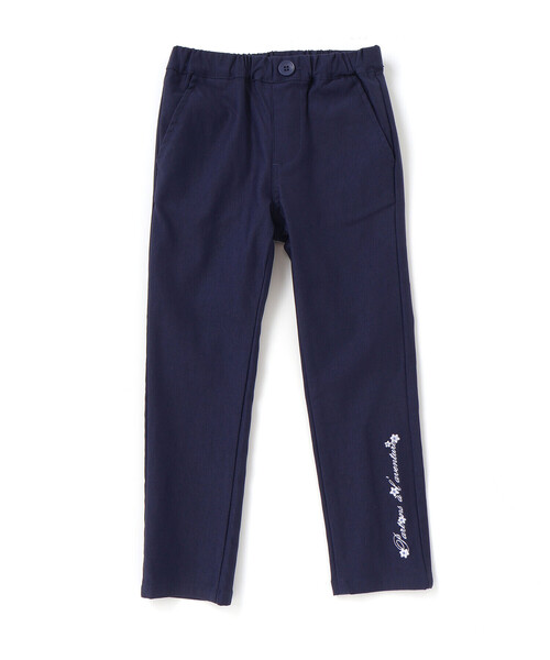 BeBe(ベベ)の「ストレッチツイルロゴ刺しゅうスリムロングパンツ(90~150cm)(チノパンツ・キッズ・ネイビー・140cm/110cm/150cm/120cm/130cm)」の4枚目の写真