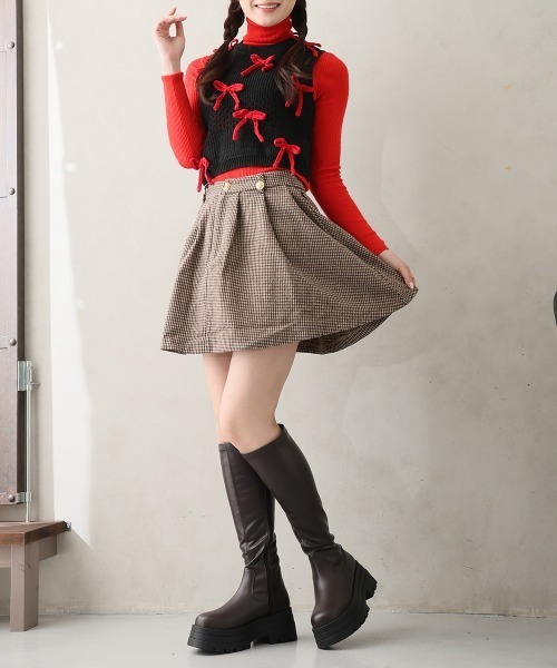 DEMETER(デメテル)の「厚底 トリプルソール ストレッチ ロングブーツ(ブーツ・レディース・ブラウン/ブラック・LL/L/M/S)」の13枚目の写真