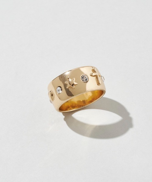 GOLDY（ゴールディ）の「ミックス プチ モチーフ リング（リング・レディース・シルバー/ゴールド/シルバー系その他/ゴールド系その他・FREE）」の6枚目の写真