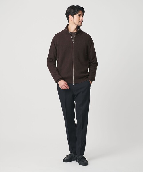 BEAUTY&YOUTH UNITED ARROWS（ビューティーアンドユースユナイテッドアローズ）の「【WEB限定 WARDROBE SMART】ウォッシャブル ドライバーズジャケット（カーディガン/ボレロ・メンズ・ダークグレー/ダークブラウン/ブラック・S/M/L/XL）」の18枚目の写真