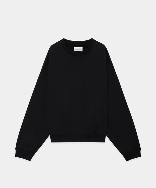 markaware(マーカウェア)の「【MARKAWARE】HUGE SHORT SWEAT/スラックスに合う,360度美シルエットショートスウェット(スウェット・メンズ・ブラック/グレー/ダークグレー/ダークネイビー・1/2)」の12枚目の写真