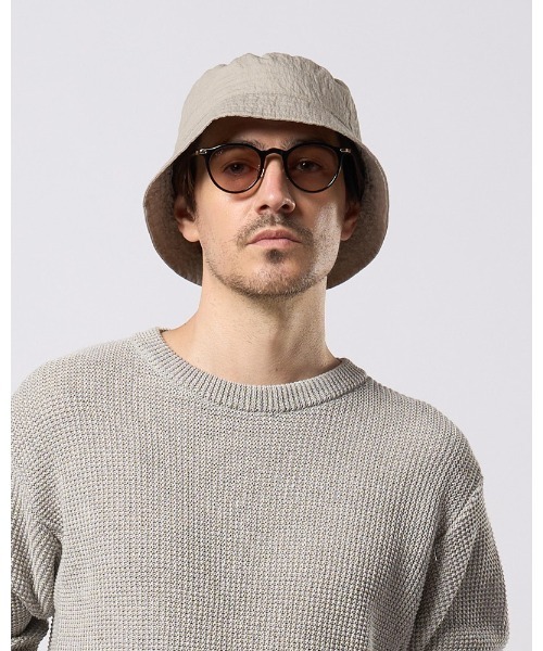 wjk(ダヴルジェイケイ)の「solid bucket hat(ハット・メンズ・ライトグレー/ダークネイビー/チャコール・FREE)」の9枚目の写真