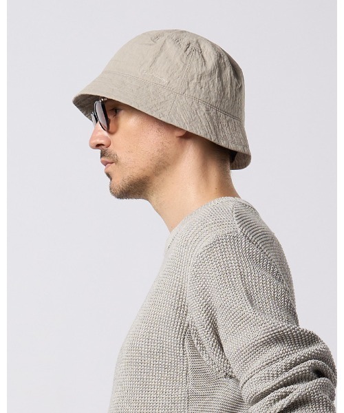 wjk(ダヴルジェイケイ)の「solid bucket hat(ハット・メンズ・ライトグレー/ダークネイビー/チャコール・FREE)」の10枚目の写真