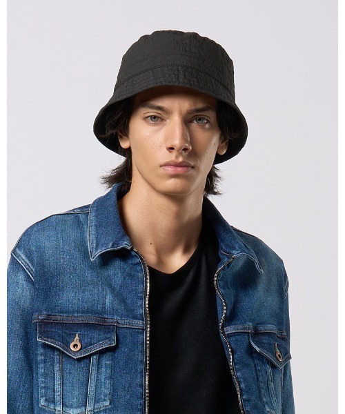 wjk(ダヴルジェイケイ)の「solid bucket hat(ハット・メンズ・ライトグレー/ダークネイビー/チャコール・FREE)」の5枚目の写真