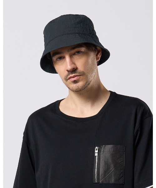 wjk(ダヴルジェイケイ)の「solid bucket hat(ハット・メンズ・ライトグレー/ダークネイビー/チャコール・FREE)」の13枚目の写真