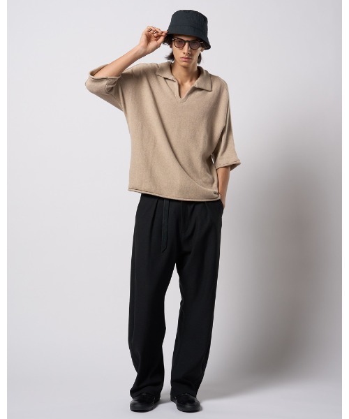 wjk(ダヴルジェイケイ)の「solid bucket hat(ハット・メンズ・ライトグレー/ダークネイビー/チャコール・FREE)」の18枚目の写真