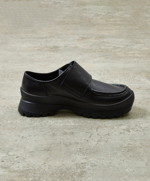 PADRONE(パドローネ)の「PADRONE パドローネ / VELCRO STRAP SHOES with 884C Vibram ビブラムソールベルクロストラップチロリアンブーツ / PU8840-2008(ブーツ・メンズ・ブラック・41/42/43/40)」の13枚目の写真