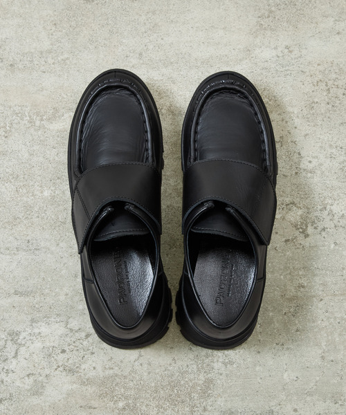 PADRONE(パドローネ)の「PADRONE パドローネ / VELCRO STRAP SHOES with 884C Vibram ビブラムソールベルクロストラップチロリアンブーツ / PU8840-2008(ブーツ・メンズ・ブラック・41/42/43/40)」の15枚目の写真