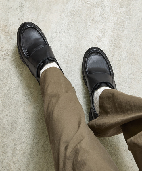 PADRONE(パドローネ)の「PADRONE パドローネ / VELCRO STRAP SHOES with 884C Vibram ビブラムソールベルクロストラップチロリアンブーツ / PU8840-2008(ブーツ・メンズ・ブラック・41/42/43/40)」の21枚目の写真