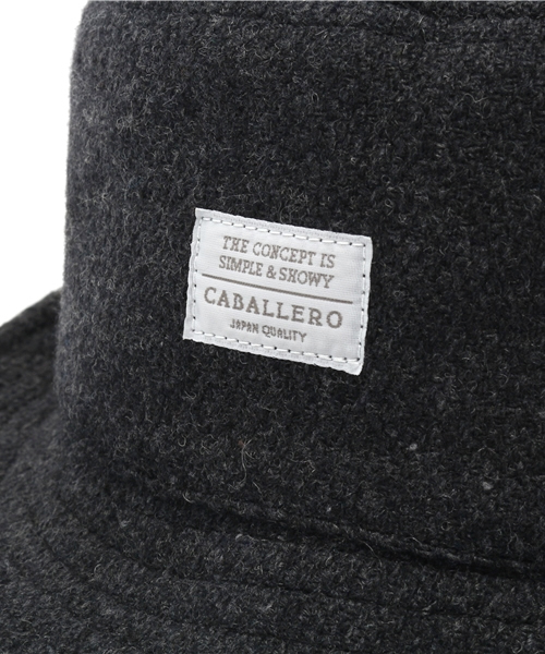 CABALLERO（キャバレロ）の「CABALLERO BUCKET HAT PALMA VINTAGE TWEED CHARCOAL（ハット・メンズ・チャコールグレー・M/L）」の7枚目の写真