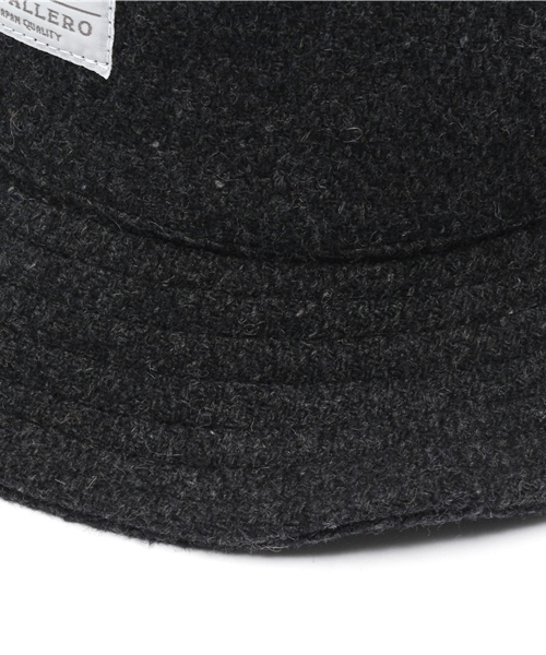 CABALLERO（キャバレロ）の「CABALLERO BUCKET HAT PALMA VINTAGE TWEED CHARCOAL（ハット・メンズ・チャコールグレー・M/L）」の8枚目の写真
