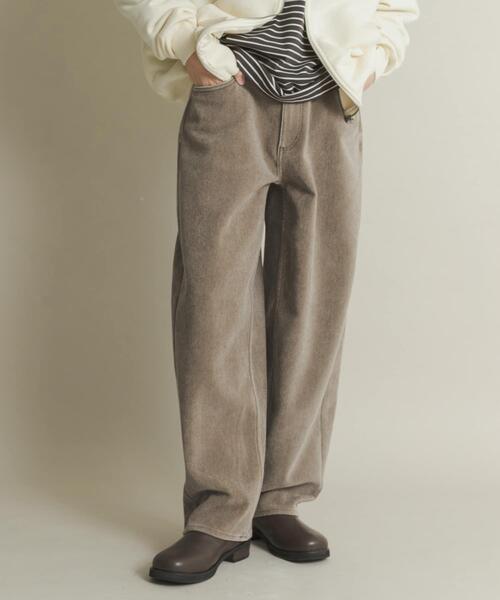 SENSE OF PLACE by URBAN RESEARCH（センスオブプレイスバイアーバンリサーチ）の「ヴィンテージツイルカーブパンツ（その他パンツ・メンズ・ブラック/ブラウン/パープル・MEDIUM/LARGE）」の3枚目の写真