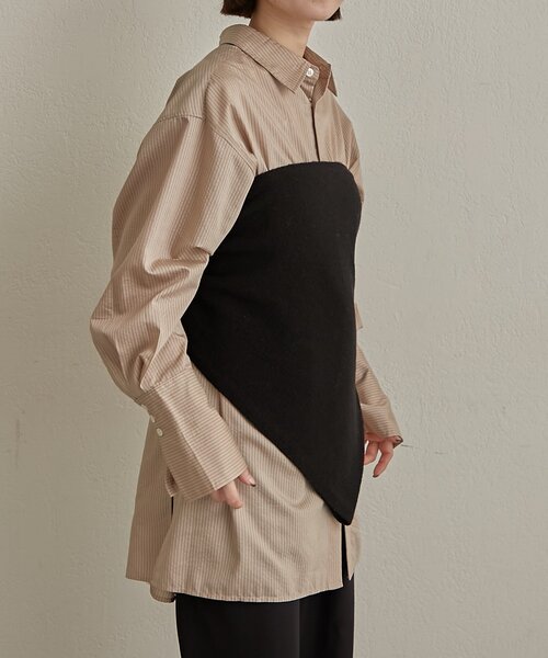 Omekashi（オメカシ）の「三角ストール（ストール/ショール・レディース・ブラウン/ベージュ/グレー/ブラック・ONE SIZE）」の6枚目の写真