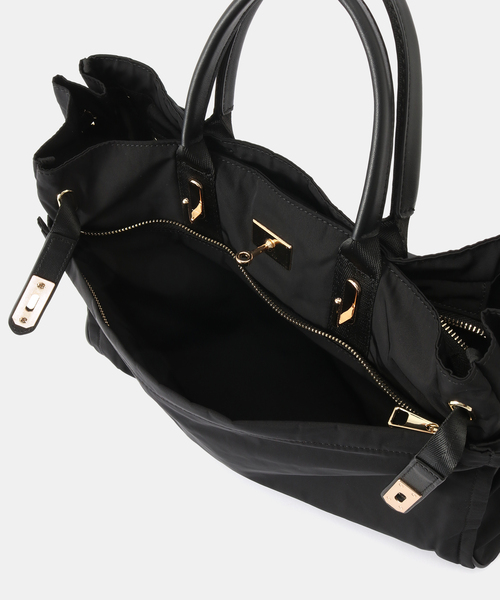 story.(ストーリー)の「Story. /ストーリーBELTED TOTE L(トートバッグ・レディース・ブラック・FREE)」の10枚目の写真