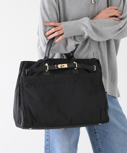 story.(ストーリー)の「Story. /ストーリーBELTED TOTE L(トートバッグ・レディース・ブラック・FREE)」の20枚目の写真