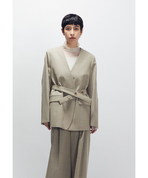 プルミエアロンディスモン　リネンコットンツイルバイオジレ　36 1er Arrondissement（プルミエアロンディスモン）の「リネン