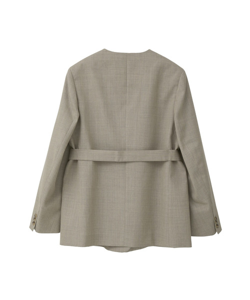 セール】クリアーウールノーカラージャケット（その他アウター）｜1er