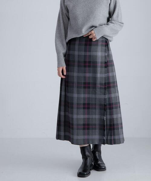URBAN RESEARCH Sonny Label(アーバンリサーチサニーレーベル)の「『別注』GLEN FYNE×Sonny Label チェックキルトスカート(スカート・レディース・イエロー系その他/グレー系その他・28/26)」の1枚目の写真