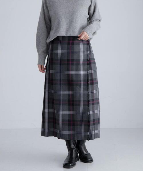URBAN RESEARCH Sonny Label(アーバンリサーチサニーレーベル)の「『別注』GLEN FYNE×Sonny Label チェックキルトスカート(スカート・レディース・イエロー系その他/グレー系その他・28/26)」の9枚目の写真