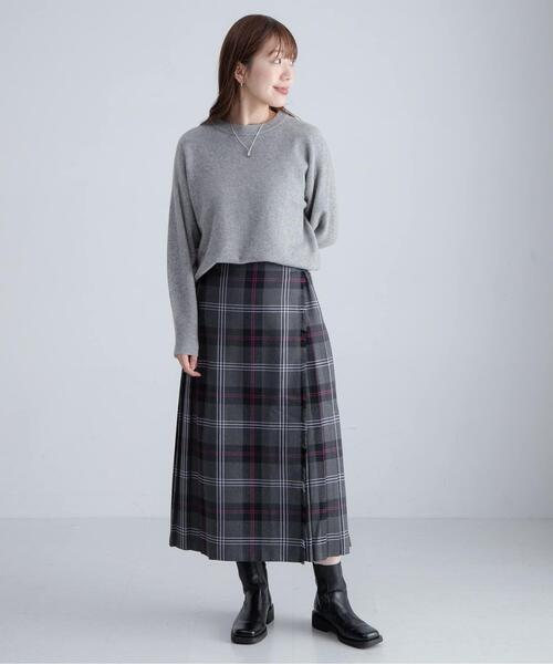 URBAN RESEARCH Sonny Label(アーバンリサーチサニーレーベル)の「『別注』GLEN FYNE×Sonny Label チェックキルトスカート(スカート・レディース・イエロー系その他/グレー系その他・28/26)」の12枚目の写真