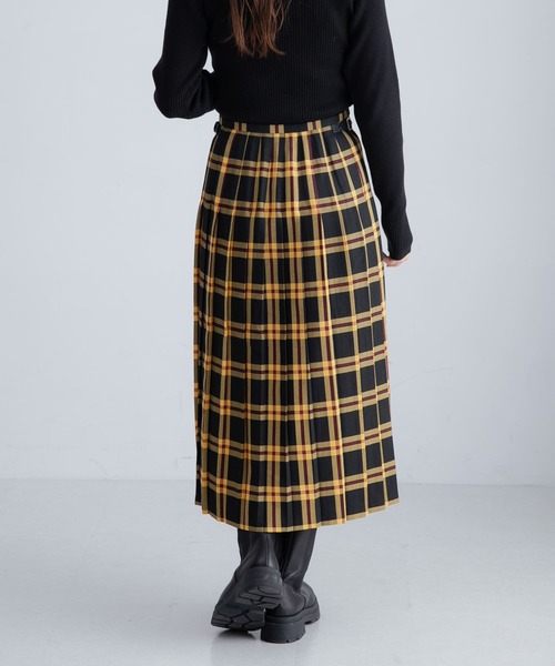 URBAN RESEARCH Sonny Label(アーバンリサーチサニーレーベル)の「『別注』GLEN FYNE×Sonny Label チェックキルトスカート(スカート・レディース・イエロー系その他/グレー系その他・28/26)」の22枚目の写真