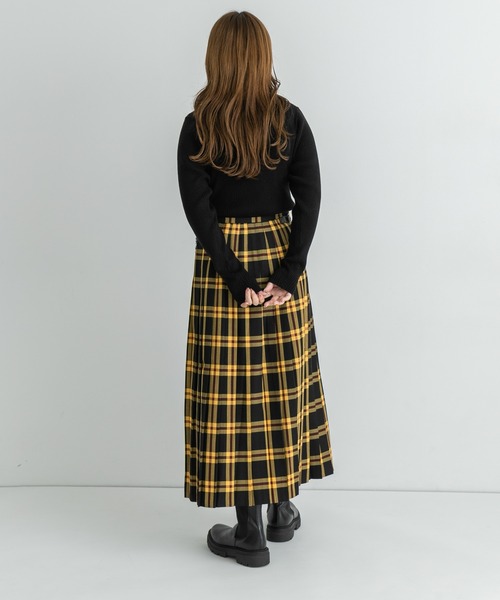 URBAN RESEARCH Sonny Label(アーバンリサーチサニーレーベル)の「『別注』GLEN FYNE×Sonny Label チェックキルトスカート(スカート・レディース・イエロー系その他/グレー系その他・28/26)」の19枚目の写真