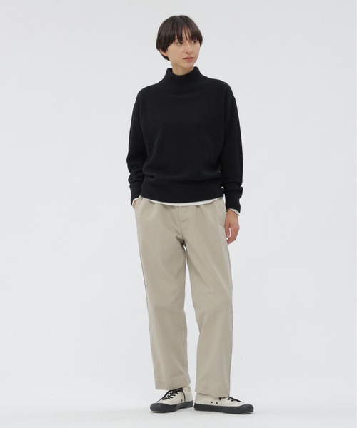 MHL.（エムエイチエル）の「FELTED ROUGH WOOL（ニット/セーター・レディース・ブラック/ブルー/ダークオレンジ/オフホワイト・2）」の10枚目の写真