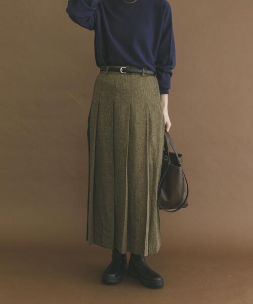 ITEMS URBANRESEARCH（アイテムズ アーバンリサーチ）の「ベルト付きプリーツスカート（スカート・レディース・ブラック/ブラウン・FREE）」の13枚目の写真