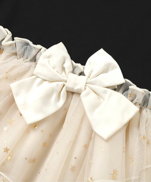 apres les cours（アプレレクール）の「【ジュニア対応】花びらチュールバックリボンワンピース（ワンピース・キッズ・アイボリー/ラベンダー・80/90/100/110/120/130/140）」の14枚目の写真