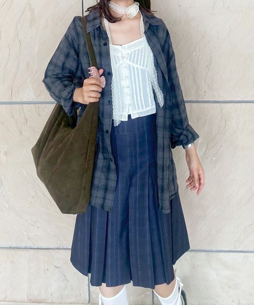 Vini(ヴィニ)の「【Vini】ワンハンドルバッグ<内ポケット付き>(ハンドバッグ・レディース・カーキ/ブラウン/ベージュ・FREE)」の4枚目の写真