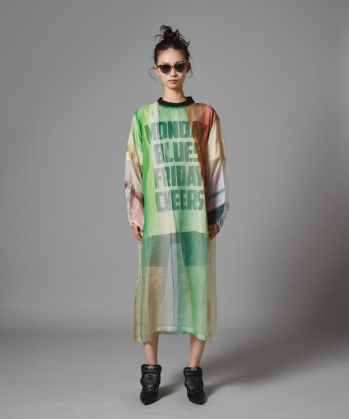 NON TOKYO（ノントーキョー）の「NON TOKYO/ノントーキョー/ダイレクトプリントシアーワンピース（ワンピース・レディース・その他/その他1・F）」の3枚目の写真