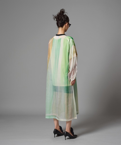 NON TOKYO/ノントーキョー/ダイレクトプリントシアーワンピース