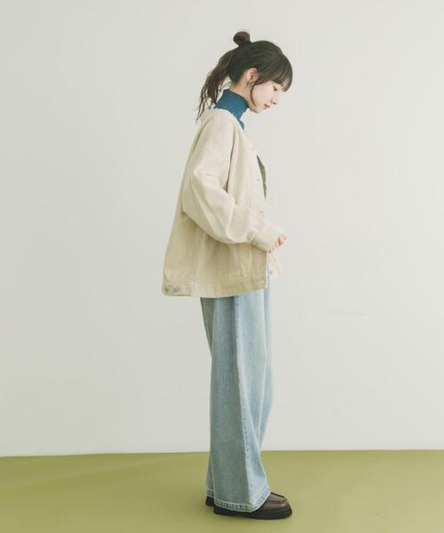 セール】『イージーケア』コーデュロイノーカラージャケット（ノー