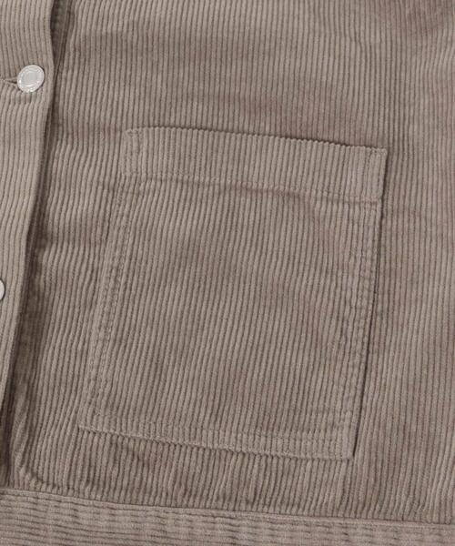 ITEMS URBANRESEARCH（アイテムズ アーバンリサーチ）の「『イージーケア』コーデュロイノーカラージャケット（ノーカラージャケット・レディース・ホワイト系その他/モカ/ブラウン・FREE）」の14枚目の写真
