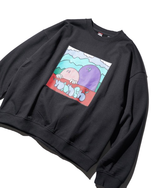 NANGA(ナンガ)の「NANGA / ナンガ NANGA×RYUJI KAMIYAMA SWEAT 神山隆二 スウェット(スウェット・メンズ・オートミール/ホワイト/ブラック・MEDIUM/LARGE/X-LARGE)」の3枚目の写真