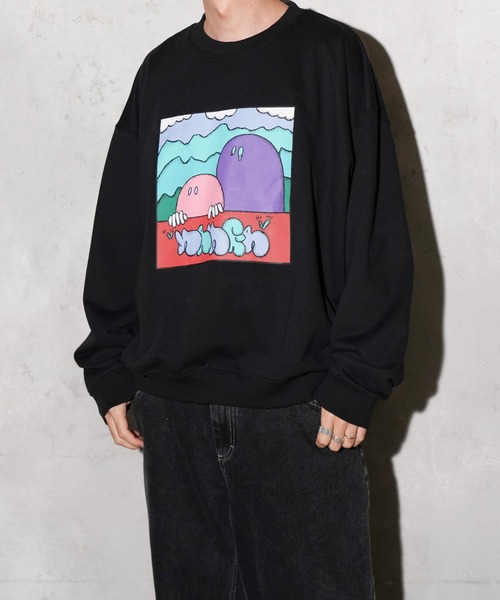 NANGA(ナンガ)の「NANGA / ナンガ NANGA×RYUJI KAMIYAMA SWEAT 神山隆二 スウェット(スウェット・メンズ・オートミール/ホワイト/ブラック・MEDIUM/LARGE/X-LARGE)」の6枚目の写真