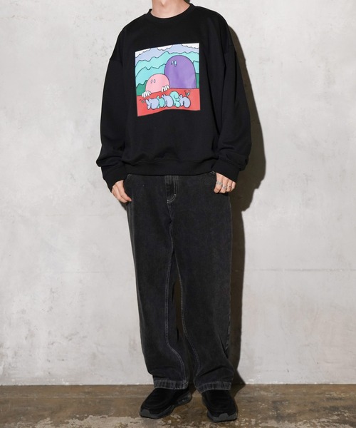 NANGA(ナンガ)の「NANGA / ナンガ NANGA×RYUJI KAMIYAMA SWEAT 神山隆二 スウェット(スウェット・メンズ・オートミール/ホワイト/ブラック・MEDIUM/LARGE/X-LARGE)」の7枚目の写真