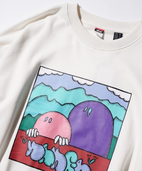 NANGA(ナンガ)の「NANGA / ナンガ NANGA×RYUJI KAMIYAMA SWEAT 神山隆二 スウェット(スウェット・メンズ・オートミール/ホワイト/ブラック・MEDIUM/LARGE/X-LARGE)」の11枚目の写真