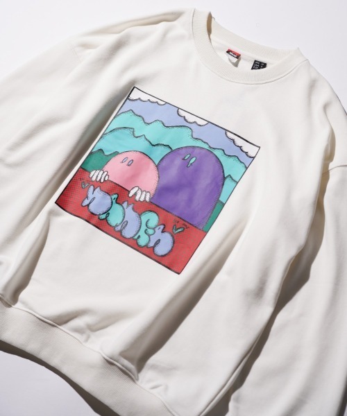 NANGA(ナンガ)の「NANGA / ナンガ NANGA×RYUJI KAMIYAMA SWEAT 神山隆二 スウェット(スウェット・メンズ・オートミール/ホワイト/ブラック・MEDIUM/LARGE/X-LARGE)」の15枚目の写真