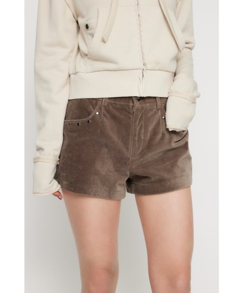 LAGUA GEM(ラグアジェム)の「BRUSHED COMPACT ショートパンツ(その他パンツ・レディース・ブラック/ライトカーキ/杢グレー・X-SMALL/SMALL/MEDIUM)」の3枚目の写真